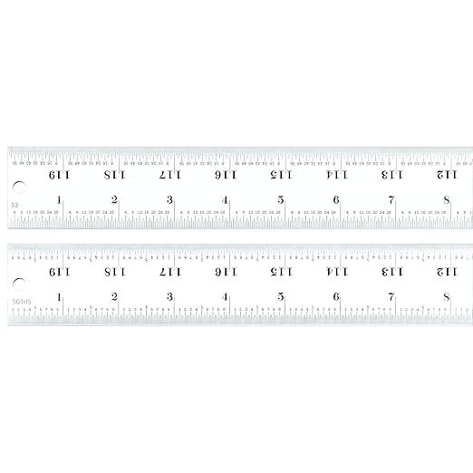 Starrett - Steel Rule Heavy Spring-Tempered 120in 16R Grad | C416R-120