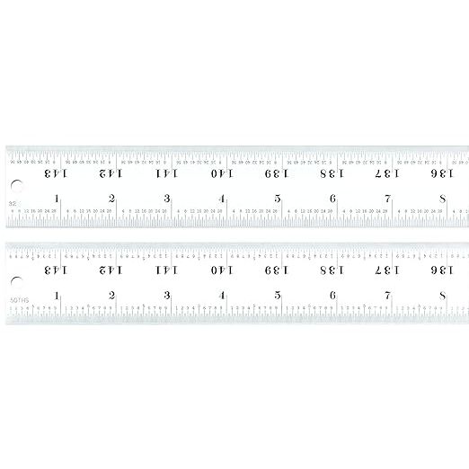 Starrett - Steel Rule Heavy Spring-Tempered 144in 16R Grad | C416R-144