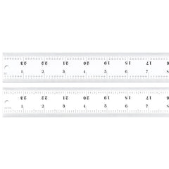 Starrett - Steel Rule Heavy Spring-Tempered 24in 16R Grad | C416R-24
