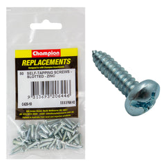 Champion - Self Tapping Screws - Pan - Slot - 4.2 x 16mm - Zinc Plated | C420-10