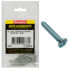Champion - SELF TAPP SCREWS-RSD-COMBO-3.5 x 25mm-ZINC PLATED | C420-2