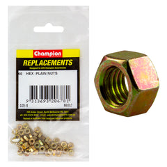 Champion - Hex Plain Nuts - High Tensile - M4 x 0.7mm - Class 8 | C431-18