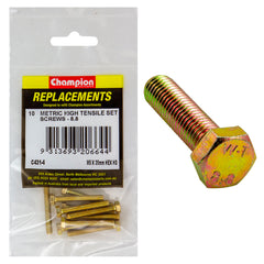 Champion - Hex Set Screws - High Tensile - M5 x 35mm - Grade 8.8 | C431-4