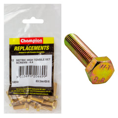 Champion - Hex Set Screws - High Tensile - M8 x 20mm - Grade 8.8 | C431-9