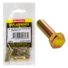 Champion - Hex Set Screws - High Tensile - M8 x 35 1.00mm - Grade 8.8 | C480-11