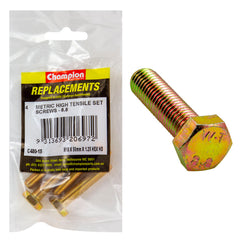 Champion - Hex Set Screws - High Tensile - M10 x 50 1.25mm - Grade 8.8 | C480-15