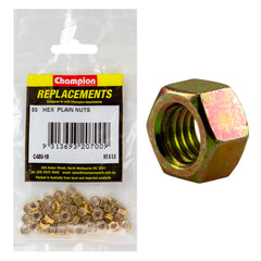 Champion - Hex Plain Nuts - High Tensile - M5 x 0.8mm - Class 8 | C480-18