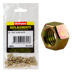 Champion - Hex Plain Nuts - High Tensile - M5 x 0.9mm - Class 8 | C480-19