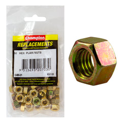 Champion - Hex Plain Nuts - High Tensile - M8 x 1.00mm - Class 8 | C480-21