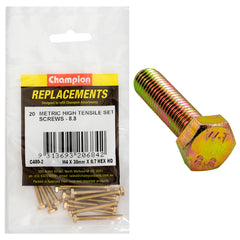 Champion - Hex Set Screws - High Tensile - M4 x 35mm - Grade 8.8 | C480-2