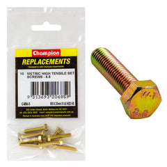 Champion - Hex Set Screws - High Tensile - M5 x 25mm - Grade 8.8 | C480-3