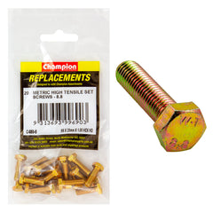Champion - Hex Set Screws - High Tensile - M6 x 20mm - Grade 8.8 | C480-6