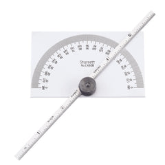Starrett - Protractor And Depth Gage 0-180deg 6in Rectangular Head | C493B