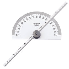 Starrett - Protractor Depth Gge 6 Rule Satin Chrome | C493