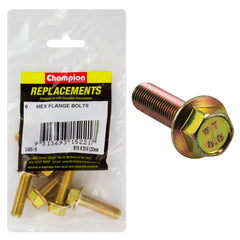 Champion - Hex Set Screws - High Tensile - Flanged - M10 x 35 1.25mm - 14AF - Grade 8.8 | C495-15