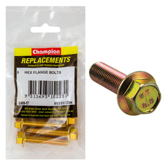 Champion - Hex Set Screws - High Tensile - Flanged - M10 x 50 1.25mm - 14AF - Grade 8.8 | C495-17