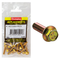 Champion - Hex Set Screws - High Tensile - Flanged - 10AF - M6 x 25mm - Grade 8.8 | C495-5