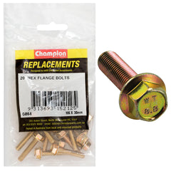 Champion - Hex Set Screws - High Tensile - Flanged - 10AF - M6 x 30mm - Grade 8.8 | C495-6