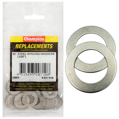 Champion - WASHERS-FLAT-SPACING-9/16" x 15/16" x 22G (.028") | C500-6