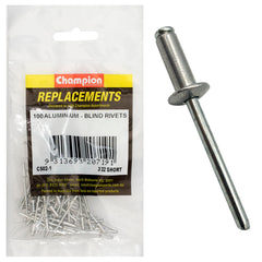 Champion - Rivets - Blind - Aluminium - 2.4 x 7.37mm | C502-1