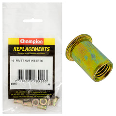 Champion - RIVET NUT INSERTS-STEEL-M6 x 1.00mm | C505-3