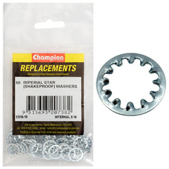 Champion - WASHERS-SHAKEPROOF-INTERNAL-5/16"-ZINC PLATED | C510-10