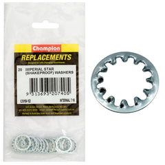 Champion - WASHERS-SHAKEPROOF-INTERNAL-7/16"-ZINC PLATED | C510-12
