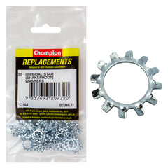 Champion - WASHERS-SHAKEPROOF-EXTERNAL-3/8"-ZINC PLATED | C510-4