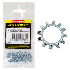 Champion - WASHERS-SHAKEPROOF-EXTERNAL-⅝"-ZINC PLATED | C510-7