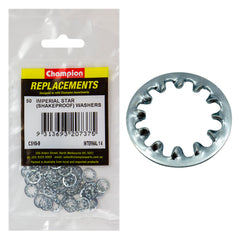 Champion - WASHERS-SHAKEPROOF-INTERNAL-1/4"-ZINC PLATED | C510-9