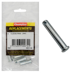 Champion - Clevis Pins - 3/8" x 1 - 1/8" - Zinc Plated | C52-7