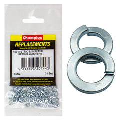 Champion - WASHERS-SPRING-FLAT SECTION-3/16"-ZINC PLATED | C520-2