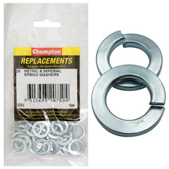 Champion - WASHERS-SPRING-FLAT SECTION-12mm-ZINC PLATED | C520-8