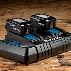 Makita - 18V Same Time Dual Port Rapid Charger (Dc18rd) | 196936-0