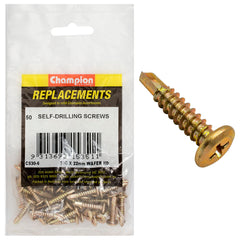 Champion - Self Drilling Screws - Wafer Head - 4.8 - 16 x 22mm | C530-6