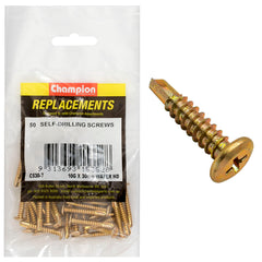 Champion - Self Drilling Screws - Wafer Head - 4.8 - 16 x 30mm | C530-7