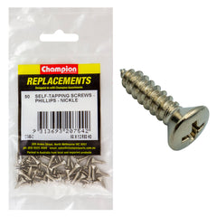 Champion - Self Tapping Screws - Rsd - Phillips - 3.5 x 13mm - Nickel Plated | C540-2