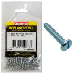 Champion - Self Tapping Screws - Pan - Slot - 3.9 x 13mm - Zinc Plated | C550-8