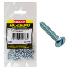 Champion - Self Tapping Screws - Pan - Slot - 4.2 x 19mm - Zinc Plated | C560-6