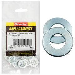 Champion - WASHERS-FLAT-STEEL-M12 x 24 x 1.6mm-ZINC PLATED | C576-11