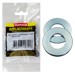 Champion - WASHERS-FLAT-STEEL-1/4" x 9/16" x 18G-ZINC PLATED | C576-2