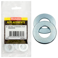 Champion - WASHERS-FLAT-STEEL-⅝" x 1-1/4" x 15G-ZINC PLATED | C576-7