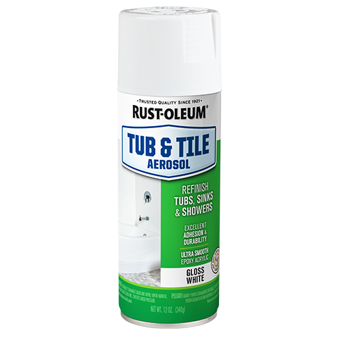 Rust-Oleum - Tub And Tile Gloss White - Aerosol 340g