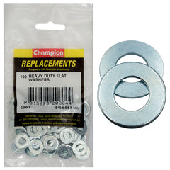 Champion - WASHERS-FLAT-HEAVY DUTY-M8 x 16 x 2mm-ZINC PLATED | C600-3