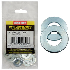 Champion - WASHERS-FLAT-HEAVY DUTY-M13 x 25 x 2mm-ZINC PLATED | C600-6