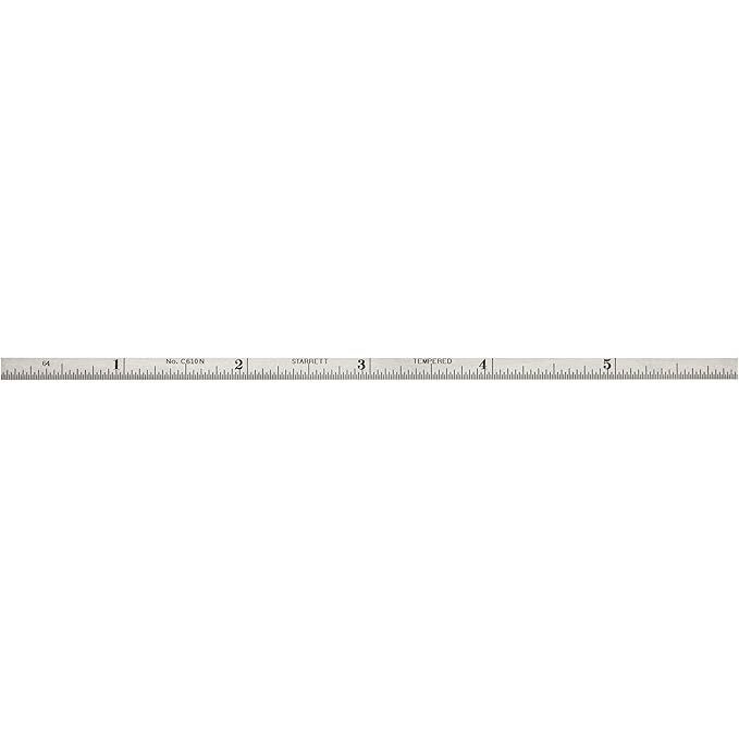 Starrett - Steel Rule 6in No. 10 Grad Narrow | C610N-6