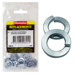 Champion - WASHERS-SPRING-FLAT SECTION-12mm-ZINC PLATED | C648-12