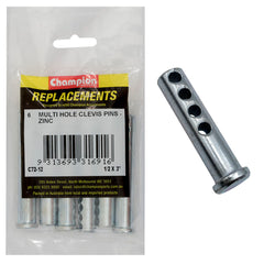 Champion - Clevis Pins - Multi Hole - 1/2" x 3" - Zinc Plated | C72-12