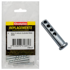 Champion - Clevis Pins - Multi Hole - 3/16" x 2" - Zinc Plated | C72-2