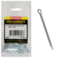 Champion - Split Pins - 2.5 x 25mm - Zinc Plated | C800-5